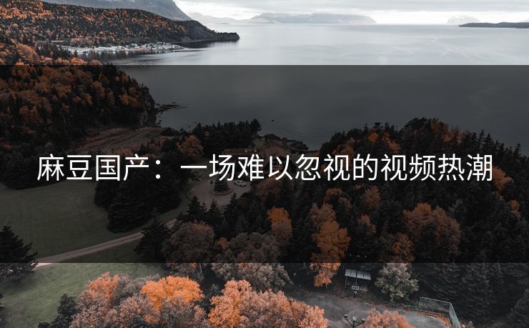 麻豆国产：一场难以忽视的视频热潮